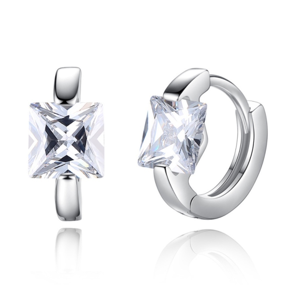 *VITTORIA* Silver x Zircon Simple Fashion Earring